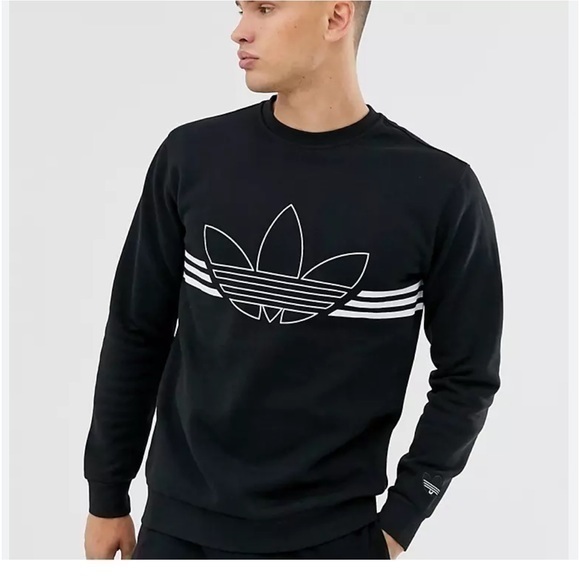 adidas Originals Tops - Adidas Original Trefoil Sweatshirt in Black